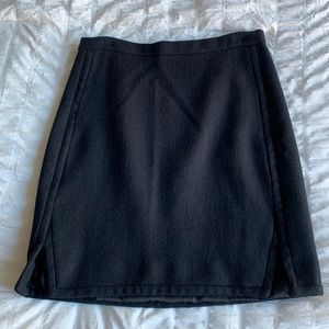 J Crew black 100% wool skirt. Size 00